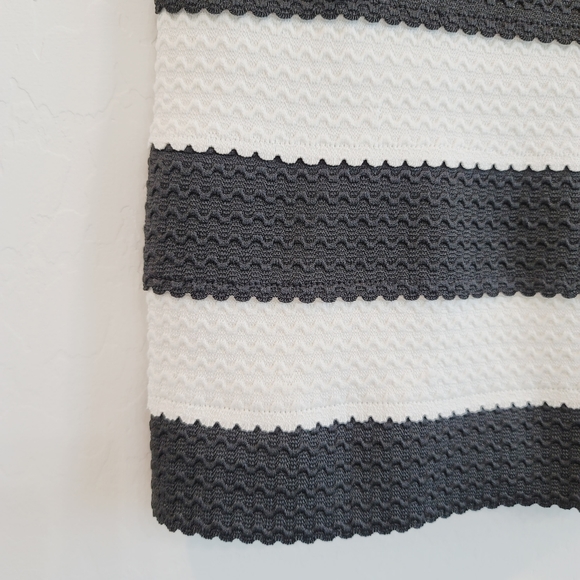 Wildcat Striped Mini Skirt White & Black Sze Small - Picture 5 of 7